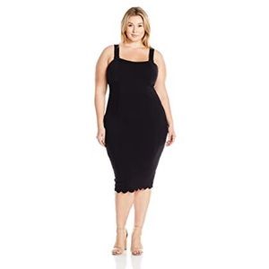 Melissa McCarthy scalloped midi sheath 1x NWT